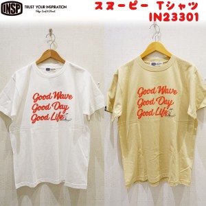 23 SS INSP インスピ Tシャツ トップス 半袖 スヌーピー ピーナッツ SNOOPY PEANUTS ユニセックス 2023年春夏 IN23301 日本正規品