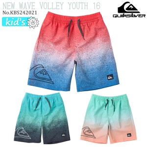 24 SS QUIKSILVER クイックシルバー キッズ ボードショーツ NEW WAVE VOLLEY YOUTH 16 水着 海パン サーフィン 男の子 子供用 ジュニア 2