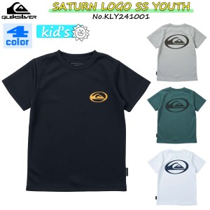 24 SS QUIKSILVER クイックシルバー キッズ用 ラッシュガード SATURN LOGO SS YOUTH 半袖 Tシャツ 水着 子供用 2024年春夏 品番 KLY24100