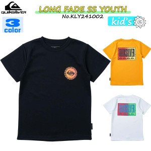 24 SS QUIKSILVER クイックシルバー キッズ用 ラッシュガード LONG FADE SS YOUTH 半袖 Tシャツ 水着 子供用 2024年春夏 品番 KLY241002 