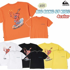 22 Quiksilver クイックシルバー Tシャツ BIG BANG ST KIDS トップス  USコットン天竺素材 ロゴタイプ ルーズフィット キッズ ボーイズ 