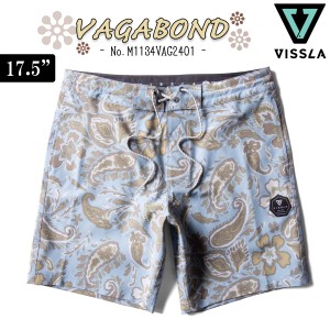 24 VISSLA ヴィスラ ボードショーツ VAGABOND サーフトランクス 水着 海パン サーフィン ポケット 短パン 水陸両用 ビスラ メンズ 2024年