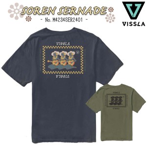24 VISSLA ヴィスラ Tシャツ SOREN SERNADE トップス 半袖 ティーシャツ オーガニックコットン 海 サーフィン ビスラ メンズ 2024年春夏 