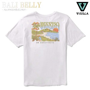 24 VISSLA ヴィスラ Tシャツ BALI BELLY トップス 半袖 ティーシャツ オーガニックコットン バリ 海 サーフィン ビスラ メンズ 2024年春