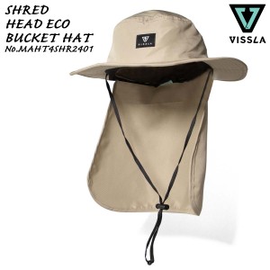 24 VISSLA ヴィスラ サーフハット SHRED HEAD ECO BUCKET HAT バケハ 帽子 バケットハット ポリエステル マリンスポーツ アウトドア 日焼