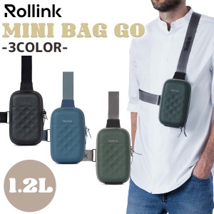 Rollink ローリンク ミニバッグ MINI BAG GO ミニ バッグ ゴー ショルダータイプ 1.2L 耐久性 調整可能ストラップ 撥水素材 メンズ ユニ