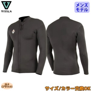 24 VISSLA ヴィスラ ビスラ 長袖タッパー ウェットスーツ ウエットスーツ フロントジップ 春夏 メンズ 2024年 SOLID SETS 2MM FRONT ZIP 