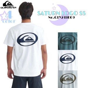 24 SS QUIKSILVER クイックシルバー ラッシュガード SATURN LOGO SS 半袖 Tシャツ 水着 メンズ 2024年春夏 品番 QLY241009 日本正規品