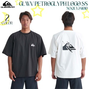 24 SS QUIKSILVER クイックシルバー ラッシュガード GLWV PETROGLYPH LOGO SS 半袖 Tシャツ 水着 メンズ 2024年春夏 品番 QLY241010 日本