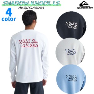 24 SS QUIKSILVER クイックシルバー ラッシュガード SHADOW KNOCK LS 長袖 水着 サーフィン マリンスポーツ 速乾 ロンT Tシャツ トップス