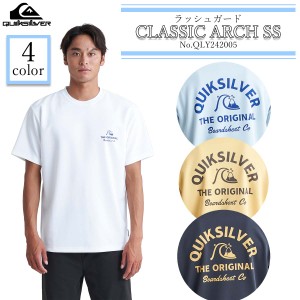 24 SS QUIKSILVER クイックシルバー ラッシュガード CLASSIC ARCH SS 半袖 Tシャツ トップス サーフィン 水着 メンズ 2024年春夏 品番 QL