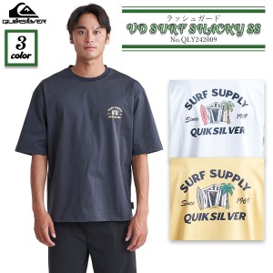 24 SS QUIKSILVER クイックシルバー ラッシュガード VD SURF SHACKY SS 半袖 Tシャツ トップス サーフィン 水着 メンズ 2024年春夏 品番 