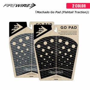 FIRE WIRE ファイヤーワイヤー デッキパッド Machado Go Pad (Fishtail Traction) デッキパッチ トラクション ロブ・マチャド 4ピース テ