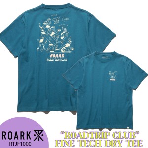 24 ROARK ロアーク Tシャツ  "ROADTRIP CLUB" FINE TECH DRY TEE トップス 半袖 ロゴ メンズ 2024年春夏 品番 RTJF1000 日本正規品