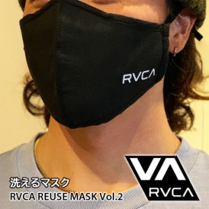 RVCA ルーカ マスク 洗えるマスク 布マスク ファッションマスク ブラック ロゴ シンプル ユニセックス メンズ レディース 品番 BA042-979