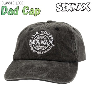 SEXWAX セックスワックス キャップ CLASSIC LOGO DAD CAP ロゴ 刺繍 帽子 アジャスター サイズ調節 6パネル サーフィン アウトドア メン
