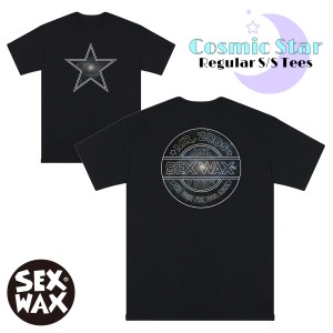 SEXWAX セックスワックス Tシャツ Cosmic Star Mens Regular Short Sleeve Tees 半袖 トップス 星 宇宙 ブラック 黒 メンズ ユニセックス