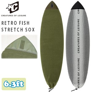 24 CREATURES OF LEISURE クリエイチャー サーフボード ニットケース 6’3” RETRO FISH STRETCH SOX レトロフィッシュストレッチソック