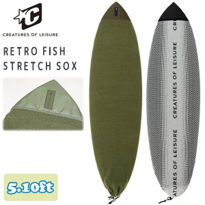 24 CREATURES OF LEISURE クリエイチャー サーフボード ニットケース 5’10” RETRO FISH STRETCH SOX レトロフィッシュストレッチソック