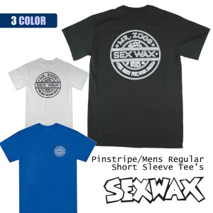 SEXWAX セックスワックス Tシャツ Pinstripe Mens Regular Short Sleeve Tee’s 半袖 ロゴ ブルー ホワイト ブラック メンズ 品番 010131