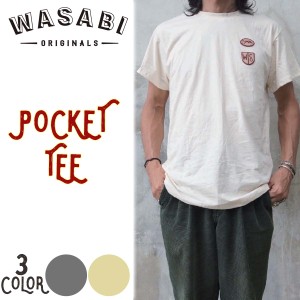 24 Wasabi originals ワサビオリジナル Tシャツ POCKET TEE 半袖 ポケットティー サーフィン マリンスポーツ メンズ ユニセックス 2024年