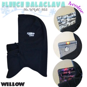 23/24 WILLOW ウィロー バラクラバ FLEECE BALACLAVA ネックウォーマー 目出し帽 フェイスカバー スキー スノボ メンズ ユニセックス 202