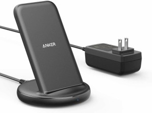Anker PowerWave II Stand ワイヤレス充電器 ACアダプタ付属 Qi認証 iPhone 14 / 13シリーズ Galaxy各種対応 最大15W出力