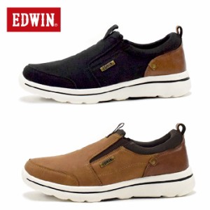 エドウィン EDWIN EDW-7646 スリッポン メンズ スニーカー 靴 シューズ カジュアルシューズ おしゃれ 紐なし 軽量 軽い 幅広 4E ストレッ