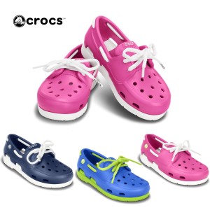 クロックス キッズ ビーチライン ボート シュー crocs beach line boat shoe lace PS 15915 キッズ 靴 サンダル カジュアル サンダル ス