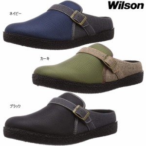 ウィルソン Wilson 2201 メンズ サボサンダル クロッグサンダル 紳士 ベルト シンプル 履きやすい