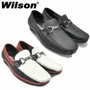 ウィルソン Wilson 8802 メンズシューズ カジュアルシューズ デッキシューズ ドライビングシューズ 紳士靴 スリッポン ビットローファー 