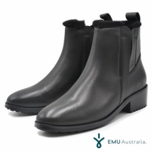 EMU Australia エミュ  防水 ショートブーツ W13007 Laurence サイドゴアブーツ 本革 レザー メリノウール 天然ウール 革 雨 雨の日 雪 