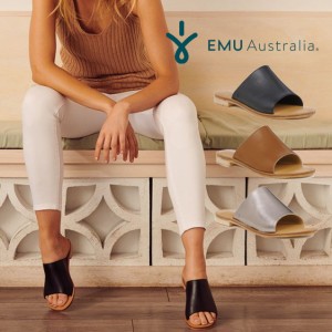 【日本正規品】EMU Australia エミュ エミュー サンダル MINOGUE W12291 レザーサンダル フラットサンダル 本革 レディース 靴【送料無料