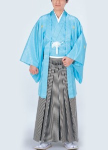 縞袴 はかま 銀黒(縞巾約5mm)舞踊 衣装 65285