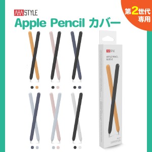 Apple Pencil 第二世代 カバー ケース 2本セット グリップ キャップ シリコン マグネット 充電可能 アップルペンシル 第2世代 ケース か