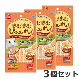 ★【メール便】【今月のお買い得商品】3個セット マルカン はむはむぴゅーれ ピーナッツ風味 30g×3個セット ハムスター おやつ