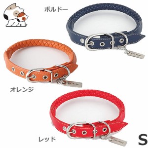 【メール便】ペティオ アドメイト マニエラ カラー S ネイビー/レッド/オレンジ 小型犬用 ペット 首輪 お散歩 お出かけ 可愛い おしゃれ