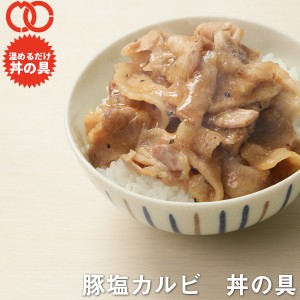 【 送料無料 簡単便利 温めるだけ 】 豚塩カルビ丼 丼の具 （ 100食 ）【 冷凍食品 保存食 業務用冷凍食品 冷凍食品 一人暮らし 時短 冷