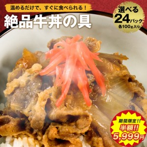 【 期間限定!! 50％OFFで5,999円!!】[ 6月6日より順次発送 ] 3種選べる 福袋 丼の具 (24P) 牛丼の具 牛丼 冷凍 送料無料 どんぶり カルビ