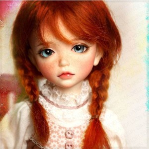 人形 カスタムドール 球体 関節人形 メイクアップ済 女の子 かわいい そばかすラブリー人形 幼SDサイズ 1/6 AT181