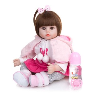 リボーンドール リアル 赤ちゃん人形 トドラードール ベビードール 48cm 高級 かわいい 洋服セット 女の子
