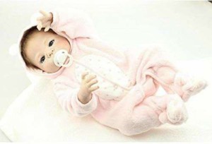 フルシリコン リボーンドール リアル 赤ちゃん人形 トドラードール ベビードール 55cm 高級 かわいい お風呂可能 女の子