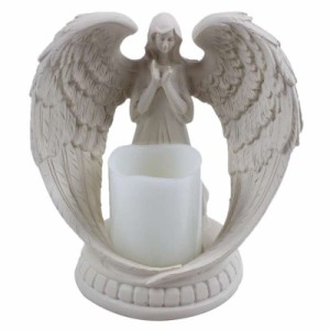 ミニチュアキャンドルホルダー 天使 置物 エンジェル 装飾 ヨーロッパ アンティーク 彫刻