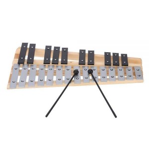 鉄琴 25音 打楽器 教育楽器 体鳴楽器 プラスチックスティック キャリーバッグ