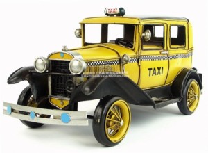 タクシー NY ブリキのおもちゃ ヴィンテージ アンティーク 車 雑貨 レトロ インテリア ドールハウス 小物 BJD人形 ブライス ICY