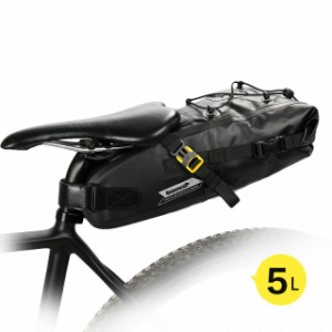 自転車用防水ポーチ サイクリング アウトドア ラックバッグ 荷台 ロードバイク クロスバイク 5L 大容量
