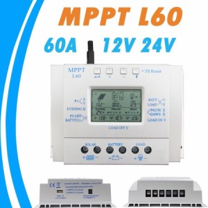 ソーラー充電コントローラー 12V1000W/24V2000W 自動切換 80Aチャージコントローラー MPPT L80