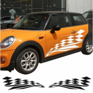 ミニクーパー ドアサイド デカール ステッカー ２ドアモデル R50 R52 R53 R56 R57 R58 R59