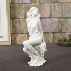 オブジェ 幸運の女神 座る女神 大理石風像 風水 VENUS ヴィーナス