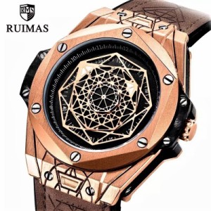 腕時計 メンズ ブランド 日本未発売 最新モデル HUBLOTオマージュ RUIMASビッグバンウニコ Sunblueタイプ